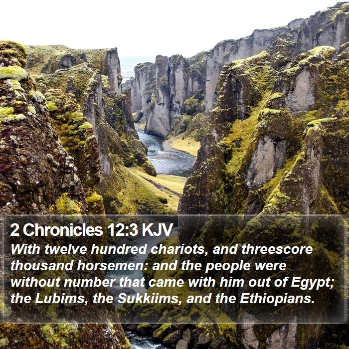 2 Chronicles 12:3 KJV Bible Study