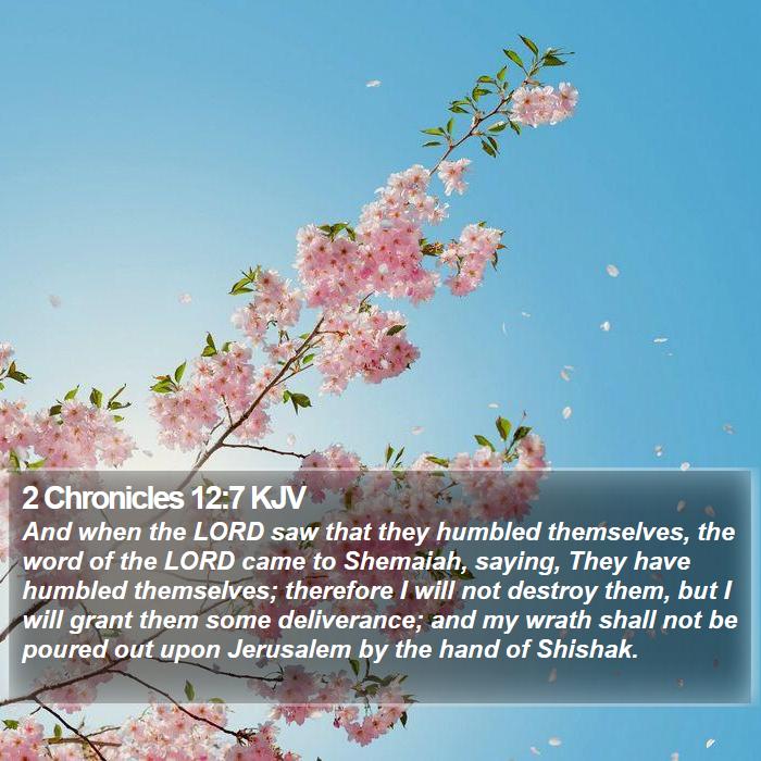 2 Chronicles 12:7 KJV Bible Study