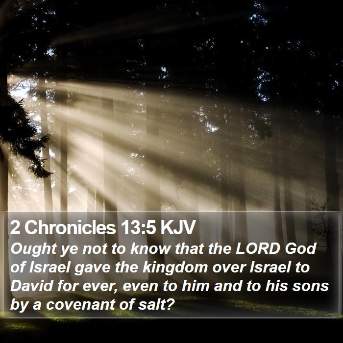 2 Chronicles 13:5 KJV Bible Study