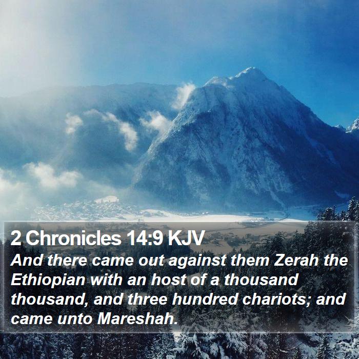 2 Chronicles 14:9 KJV Bible Study