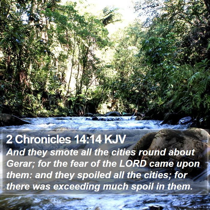 2 Chronicles 14:14 KJV Bible Study