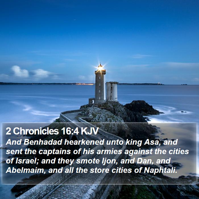 2 Chronicles 16:4 KJV Bible Study