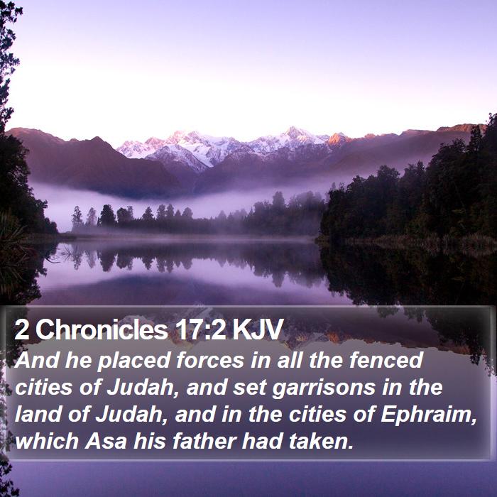 2 Chronicles 17:2 KJV Bible Study