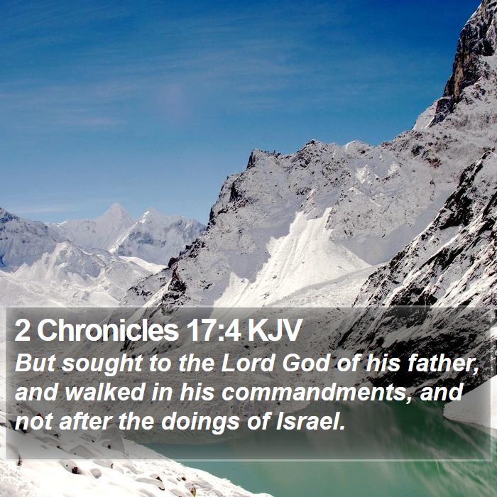 2 Chronicles 17:4 KJV Bible Study