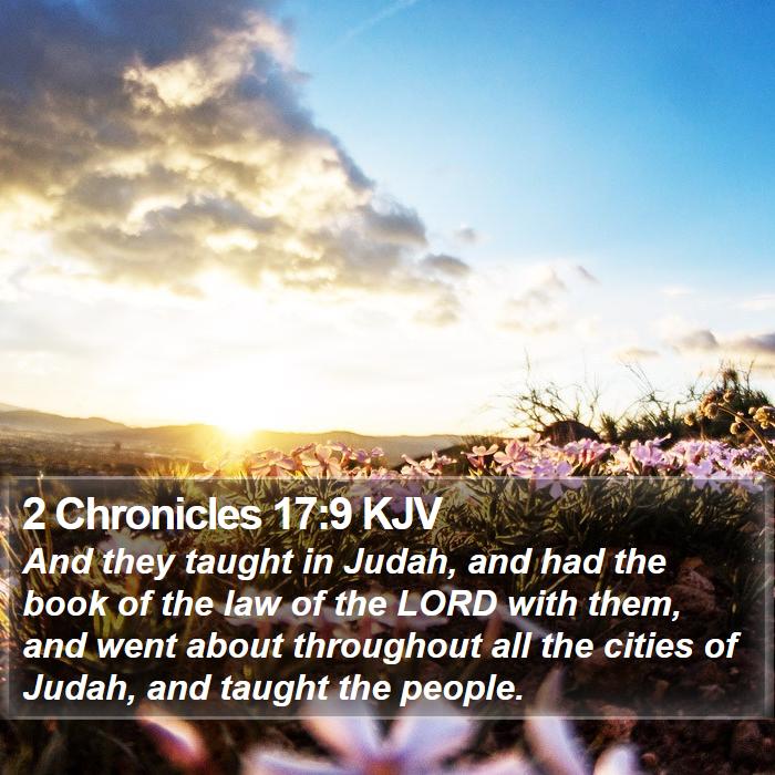 2 Chronicles 17:9 KJV Bible Study