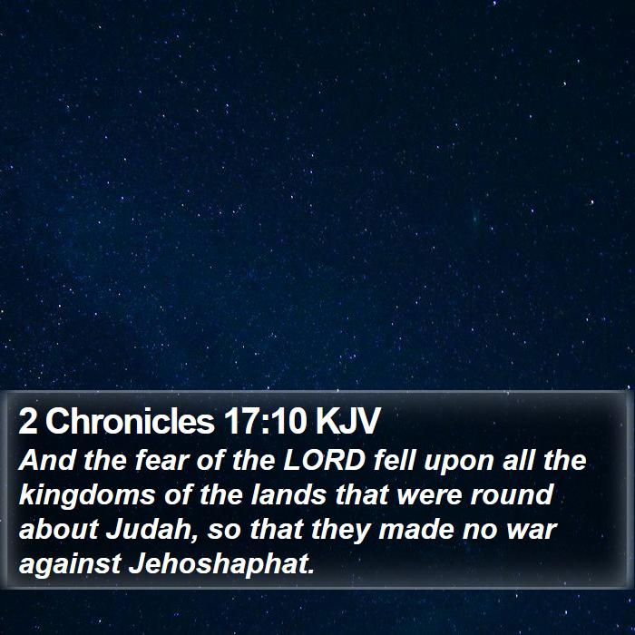 2 Chronicles 17:10 KJV Bible Study