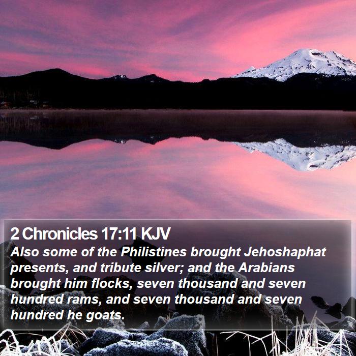 2 Chronicles 17:11 KJV Bible Study