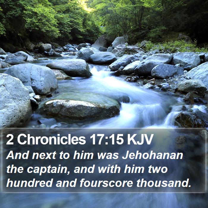 2 Chronicles 17:15 KJV Bible Study