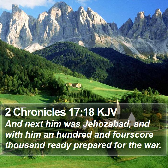 2 Chronicles 17:18 KJV Bible Study