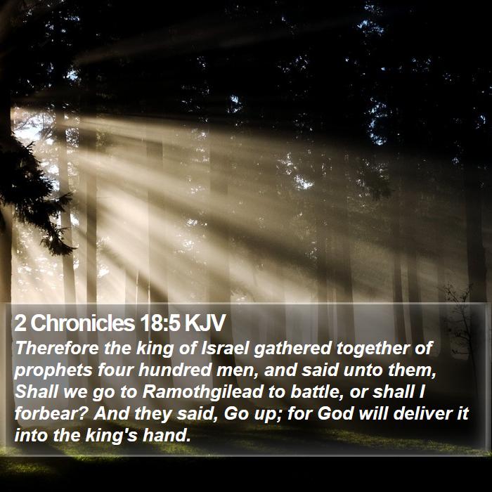 2 Chronicles 18:5 KJV Bible Study