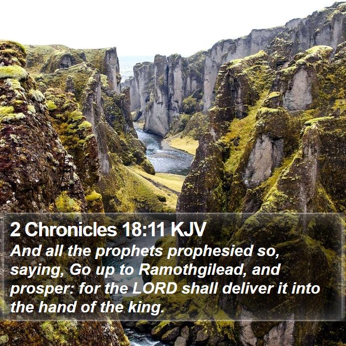 2 Chronicles 18:11 KJV Bible Study