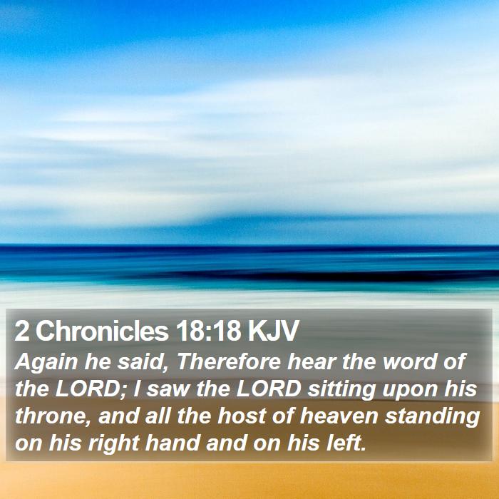 2 Chronicles 18:18 KJV Bible Study