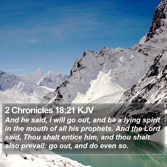 2 Chronicles 18:21 KJV Bible Study