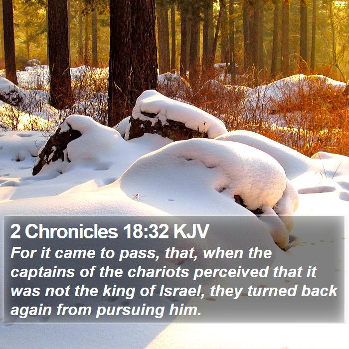 2 Chronicles 18:32 KJV Bible Study