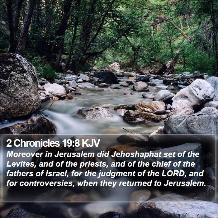 2 Chronicles 19:8 KJV Bible Study