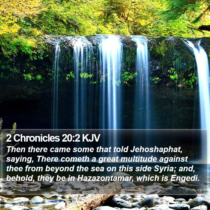 2 Chronicles 20:2 KJV Bible Study