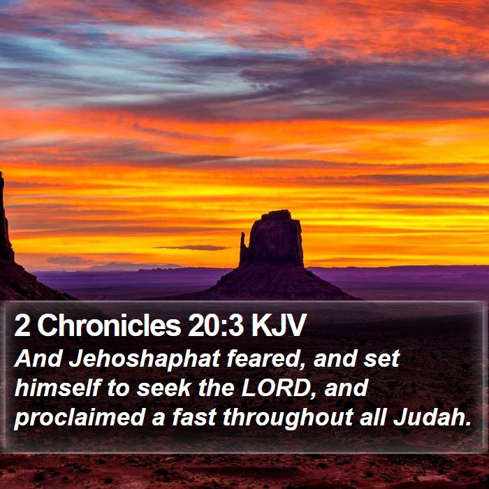 2 Chronicles 20:3 KJV Bible Study