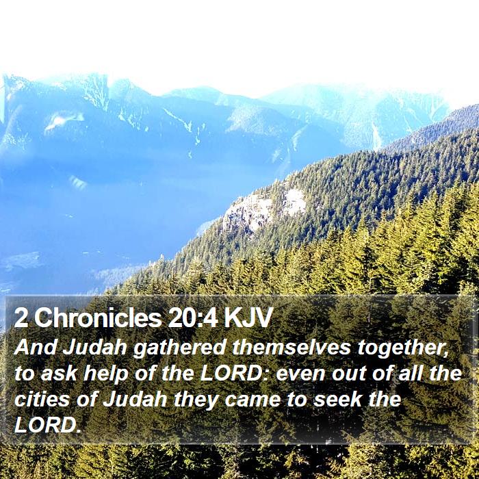 2 Chronicles 20:4 KJV Bible Study