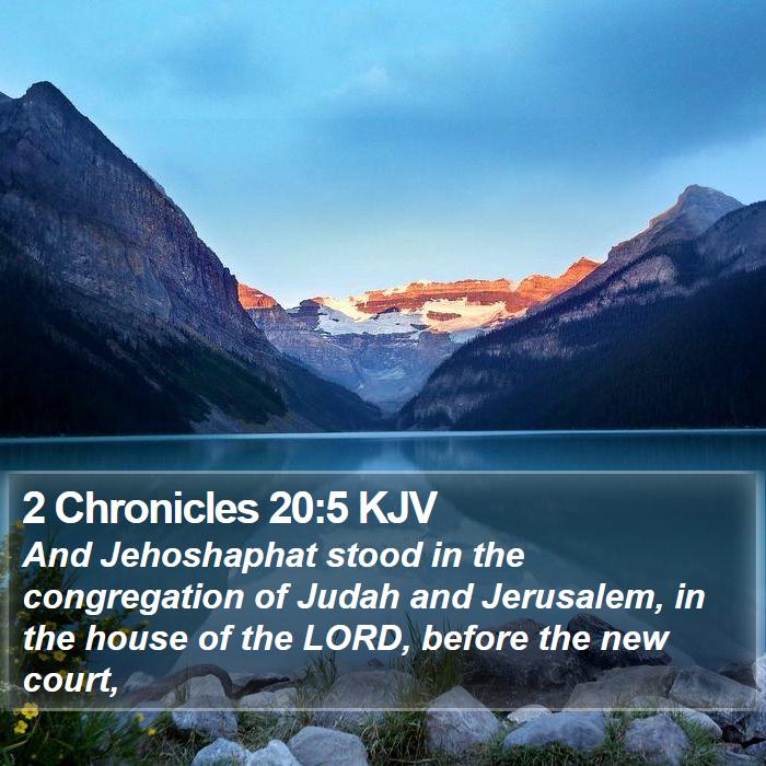 2 Chronicles 20:5 KJV Bible Study