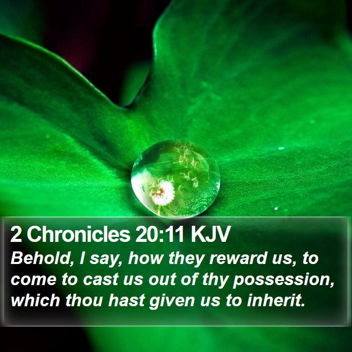 2 Chronicles 20:11 KJV Bible Study