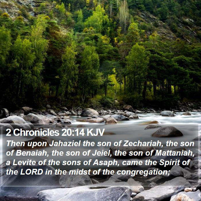 2 Chronicles 20:14 KJV Bible Study