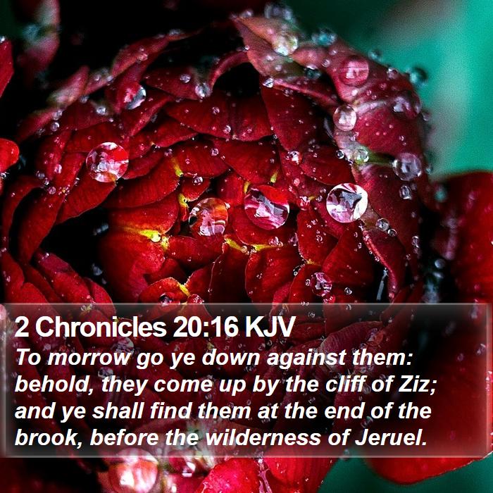 2 Chronicles 20:16 KJV Bible Study