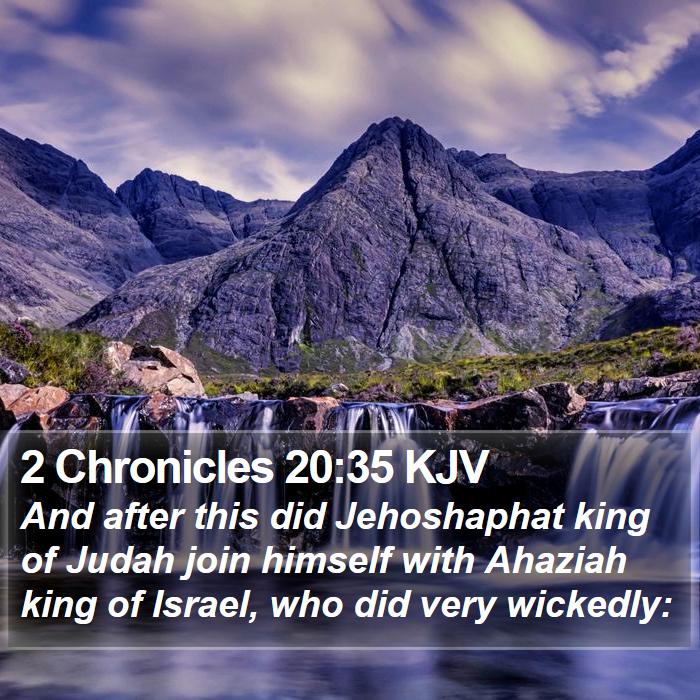 2 Chronicles 20:35 KJV Bible Study