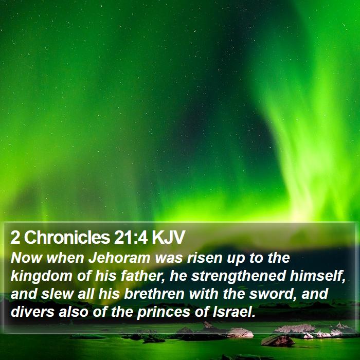 2 Chronicles 21:4 KJV Bible Study