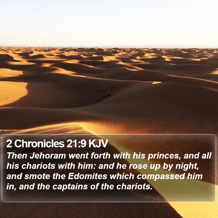 2 Chronicles 21:9 KJV Bible Study