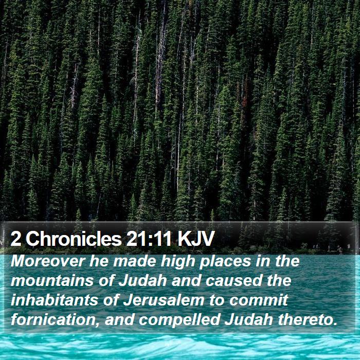 2 Chronicles 21:11 KJV Bible Study