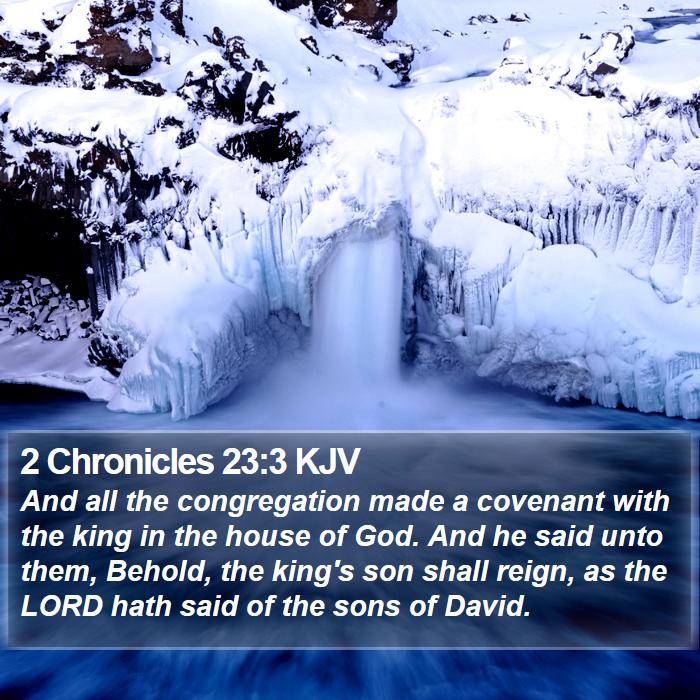 2 Chronicles 23:3 KJV Bible Study