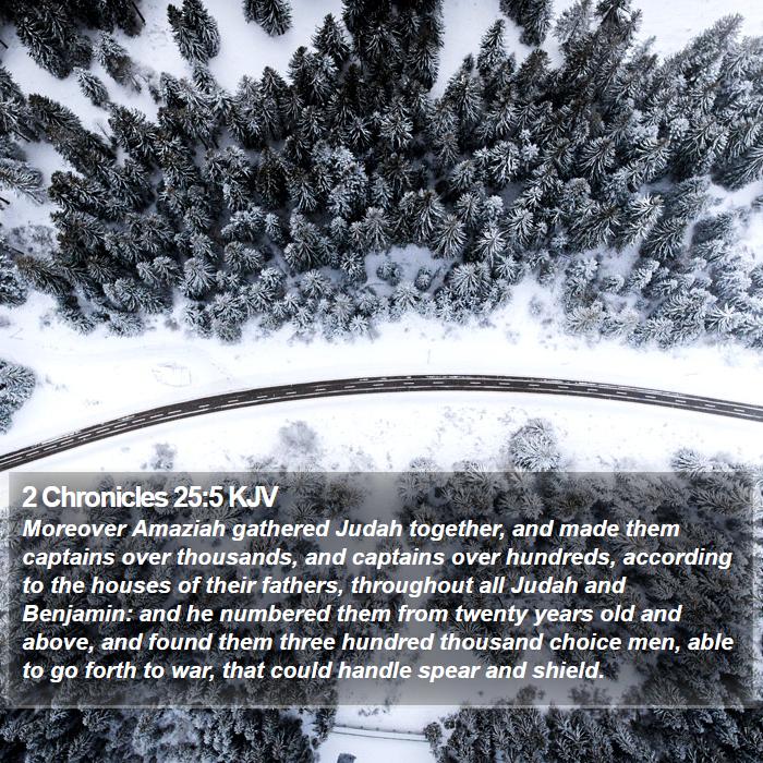 2 Chronicles 25:5 KJV Bible Study