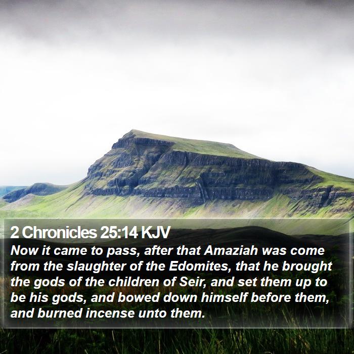 2 Chronicles 25:14 KJV Bible Study