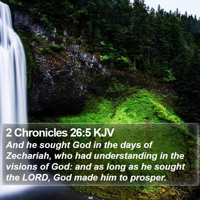 2 Chronicles 26:5 KJV Bible Study