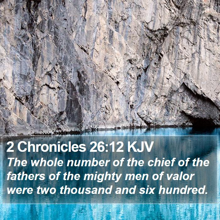 2 Chronicles 26:12 KJV Bible Study