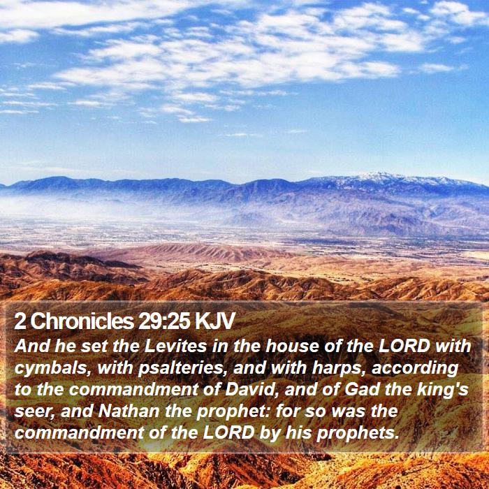 2 Chronicles 29:25 KJV Bible Study