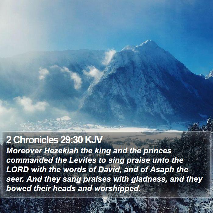 2 Chronicles 29:30 KJV Bible Study