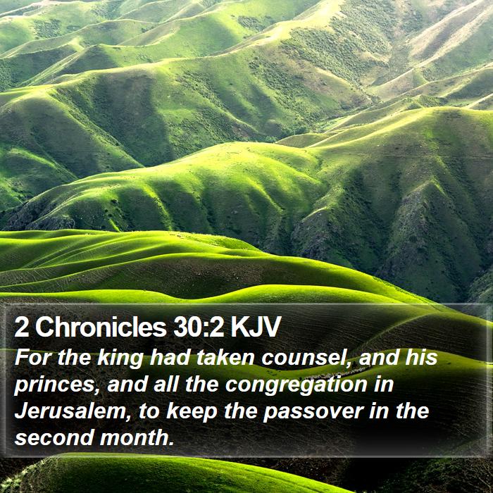 2 Chronicles 30:2 KJV Bible Study