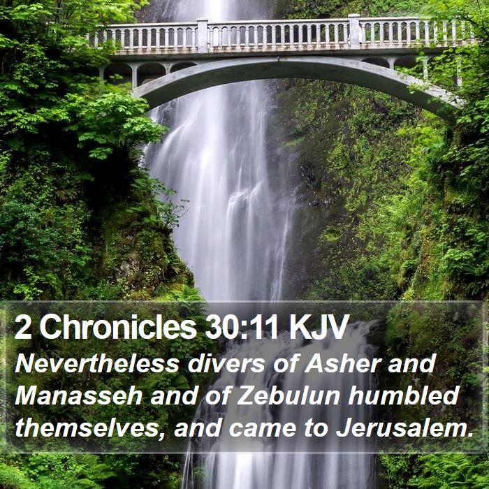 2 Chronicles 30:11 KJV Bible Study