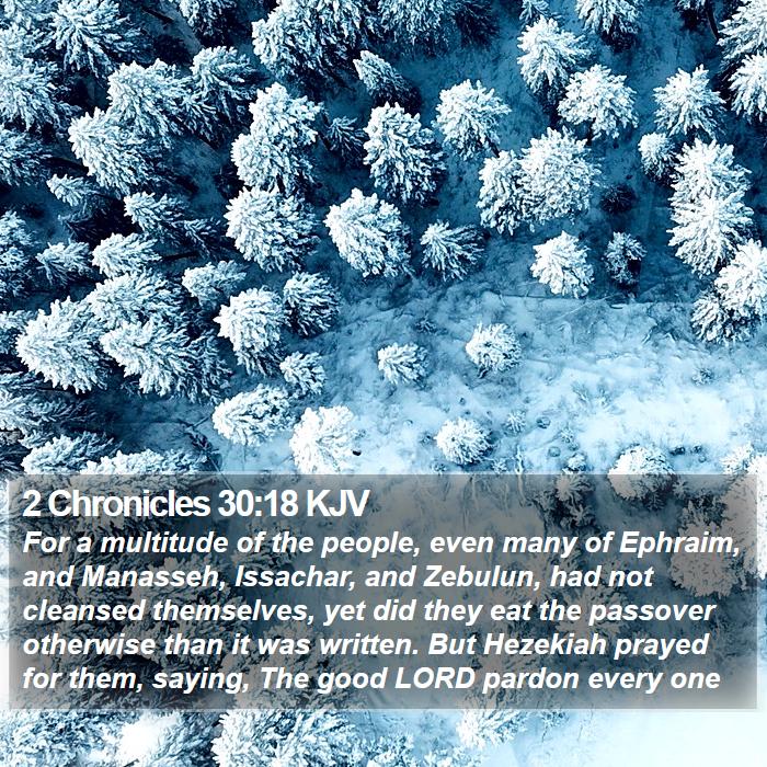 2 Chronicles 30:18 KJV Bible Study