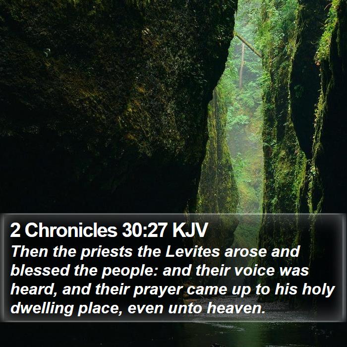 2 Chronicles 30:27 KJV Bible Study