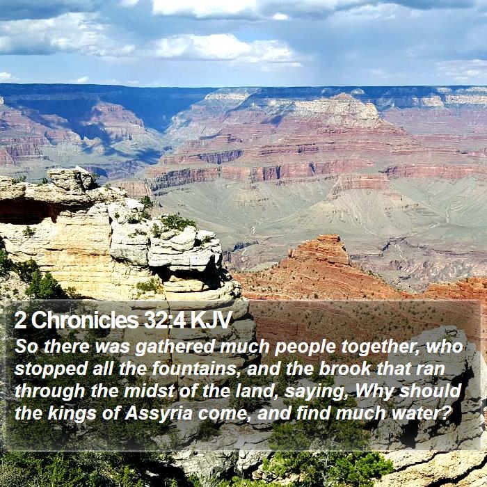 2 Chronicles 32:4 KJV Bible Study