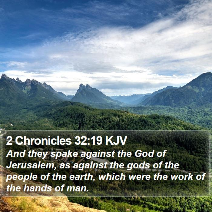 2 Chronicles 32:19 KJV Bible Study