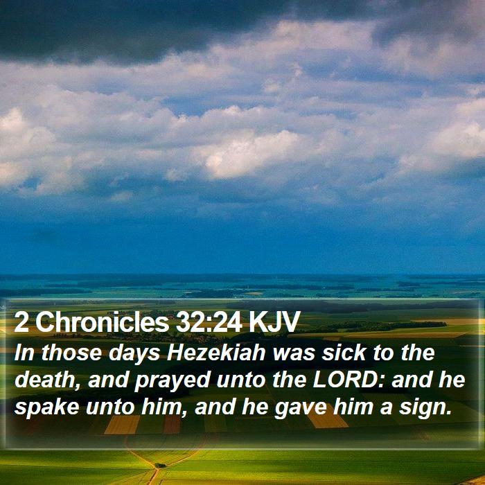 2 Chronicles 32:24 KJV Bible Study