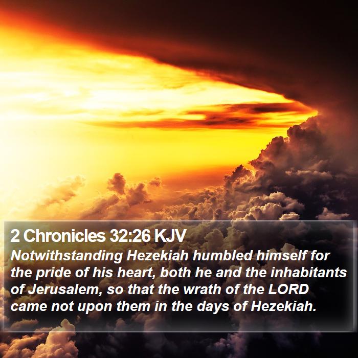 2 Chronicles 32:26 KJV Bible Study