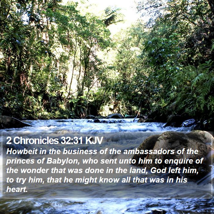 2 Chronicles 32:31 KJV Bible Study