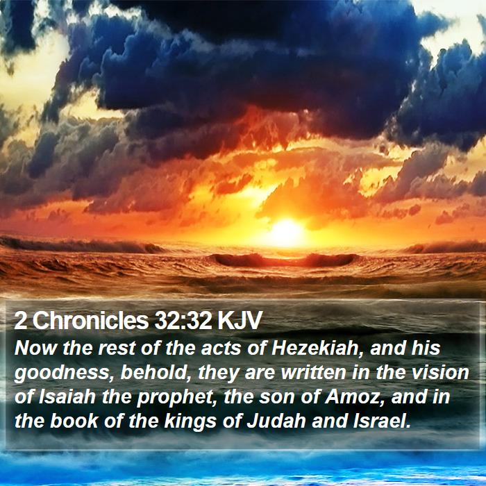 2 Chronicles 32:32 KJV Bible Study