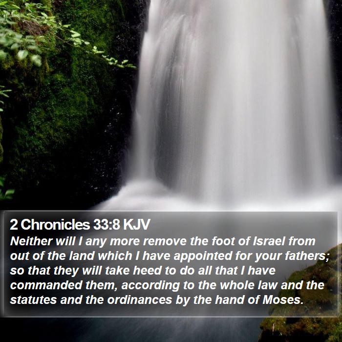 2 Chronicles 33:8 KJV Bible Study