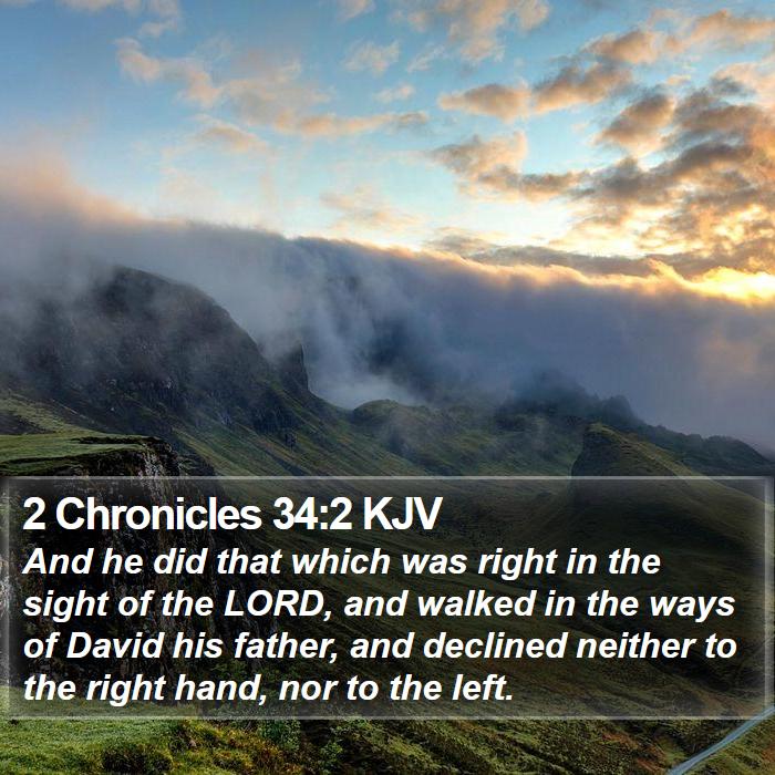 2 Chronicles 34:2 KJV Bible Study