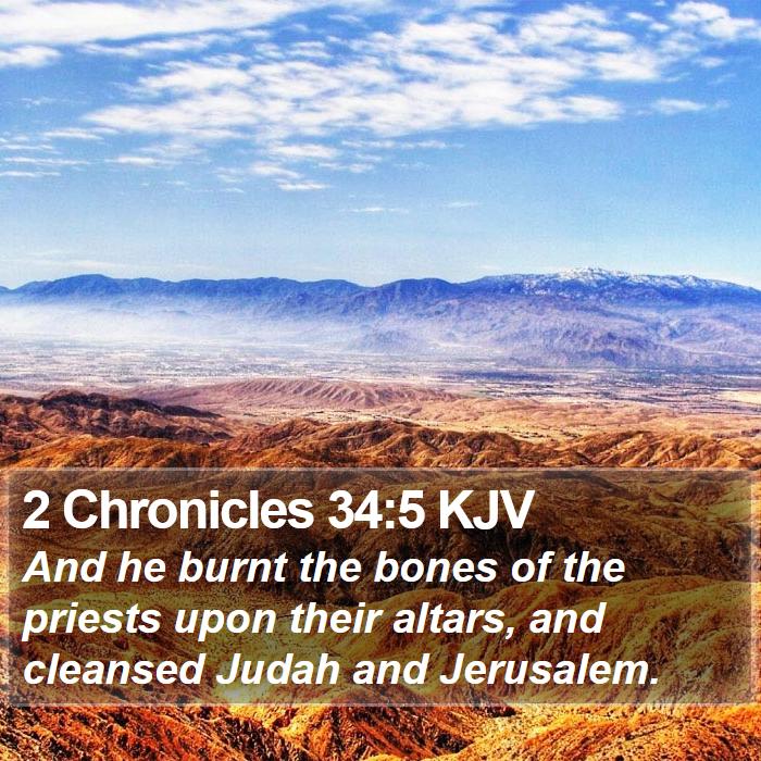 2 Chronicles 34:5 KJV Bible Study